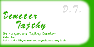 demeter tajthy business card